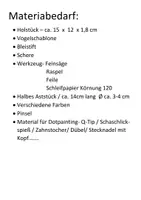 Vorschau - Stundenentwürfe - Holz - Holzarbeit -Vogel Kikki - Seite 2