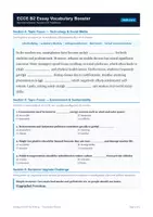 Προεπισκόπηση - Φύλλα εργασίας - Michigan ECCE Vocabulary and Expressions booster - Σελίδα 1