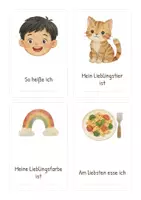 Vorschau - Bildkarten - Kennenlernkarten / Erste Schulwoche / Morgenkreis / Steckbrief / DaZ Sprechanlässe | 24 Bildkarten - Seite 3