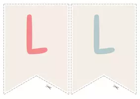Vorschau - Mal- und Bastelvorlagen - Willkommens-Wimpelgirlande zum Schulstart/neue Klasse - Seite 1