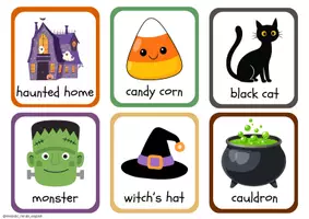 Προεπισκόπηση - Flashcards - Halloween Vocabulary Flashcards - Σελίδα 1