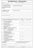 Vorschau - Arbeitsblätter - Schreibkonferenz zur Stellungnahme – Feedbackbogen - Deckblatt
