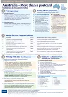 Vorschau - Arbeitsblätter - Australia - First Glimpse Worksheet (Einstieg, Textarbeit Klasse 9) - Seite 1
