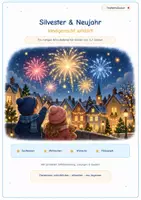 Vorschau - Arbeitsblätter - Silvester & Neujahr – kindgerecht erklärt | Kita & Vorschule - Seite 1
