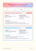 Προεπισκόπηση - Παιχνίδια - Kindergarten Weather Activities - Εξώφυλλο