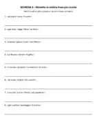 anteprima - Esercizi - Metto in ordine le parole | Schede didattiche - Pagina 3