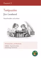 Vorschau - Arbeitsblätter - Leseband Klasse 3: Ausschneiden und ordnen - Deckblatt