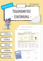 Vorschau - Unterrichtsreihen - Sinus, Kosinus, Tangens, Sinussatz & Kosinussatz - PAKET - Seite 3