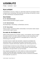 Vorschau - Arbeitsblätter - Leseblitz: 30 Lesetrainings – selektives Lesen | Deutsch Klasse 1/2 - Seite 1