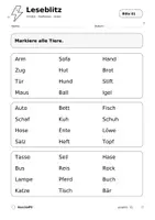 Vorschau - Arbeitsblätter - Leseblitz: 30 Lesetrainings – selektives Lesen | Deutsch Klasse 1/2 - Seite 2