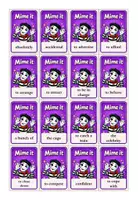 Vorschau - Spiele - Wortschatzspiel draw it or mime it for beginners B1.1 - Seite 1