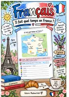 Vorschau - Arbeitsblätter - La méteo Wetterbericht - Deckblatt