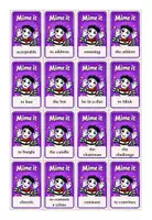 Vorschau - Spiele - Wortschatzspiel draw it or mime it for beginners B1.2 - Seite 1