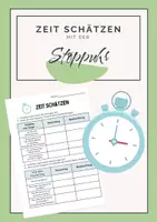 Vorschau - Arbeitsblätter - Stoppuhr, Zeit schätzen, Sachunterricht, Mathe - Deckblatt