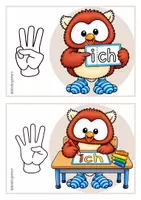 Vorschau - Poster - Lernworterarbeitung Bildkarten Marlene Walter - Eulendesign - Seite 2