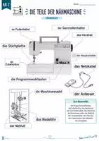 Vorschau - Unterrichtsreihen - Nähmaschinen-Führerschein Klasse 6–8 | Nähmaschine kennenlernen, Sicherheit & Zubehör inkl. Lösungen (17 Arbeitsblätter) - Seite 3