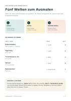 Vorschau - Mal- und Bastelvorlagen - 5 Mandalas für Kinder – kostenloses Freebie für Kita, Vorschule und Grundschule - Seite 1
