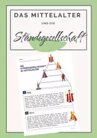 Vorschau - Arbeitsblätter - Ständegesellschaft, Mittelalter, SEK 1 - Deckblatt