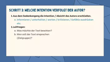 Vorschau - Präsentationen/Tafelbilder - Sachtextanalyse: Die Intention des Autors verstehen - Seite 3