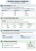 Vorschau - Arbeitsblätter - Wortstellung im Satz – Satzstellung im Englischen | Merkblatt & Übungsblätter - Seite 1