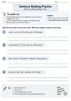 Vorschau - Arbeitsblätter - Wortstellung im Satz – Satzstellung im Englischen | Merkblatt & Übungsblätter - Seite 2