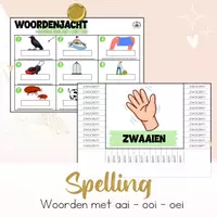 Voorbeeld - Woordenjacht aai - ooi - oei - Voorblad
