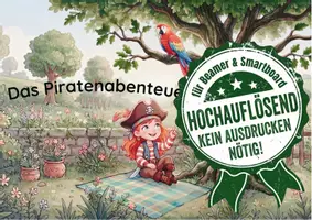 Vorschau - Präsentationen/Tafelbilder - Kamishibai Interaktives Piratenabenteuer - Deckblatt