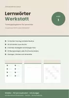 Vorschau - Arbeitsblätter - Lernwörter-Werkstatt Klasse 1 – Zehn Wochen Rechtschreibtraining mit Lösungen - Deckblatt