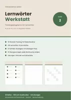 Vorschau - Arbeitsblätter - Lernwörter-Werkstatt Klasse 2 – 100 Lernwörter in 10 Wochen mit Lösungen - Deckblatt