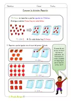 Vista previa - Hojas de trabajo - División: Fichas de introducción (2º y 3º Primaria) - página 2