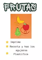 Vista previa - Tarjetas / Manipulativos - Frutas motricidad fina - Portada