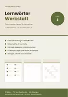 Vorschau - Arbeitsblätter - Lernwörter-Werkstatt Klasse 3 – 100 Lernwörter in 10 Wochen mit Lösungen - Deckblatt