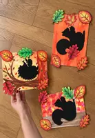 Vorschau - Mal- und Bastelvorlagen - KUNSTPROJEKT: Tiersilhouetten im Herbst - Seite 2