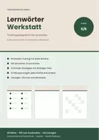 Vorschau - Arbeitsblätter - Lernwörter-Werkstatt Klasse 5/6 – Aufbauwortschatz in 10 Wochen mit Lösungen - Deckblatt