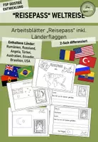 Vorschau - Arbeitsblätter - Weltreise: Arbeitsblätter Reisepass - Deckblatt