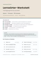 Vorschau - Arbeitsblätter - Lernwörter-Werkstatt Klasse 4 – 100 Lernwörter in 10 Wochen mit Lösungen - Seite 1