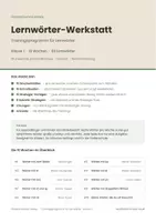 Vorschau - Arbeitsblätter - Lernwörter-Werkstatt Klasse 1 – Zehn Wochen Rechtschreibtraining mit Lösungen - Seite 1