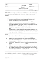Vorschau - Klassenarbeiten - KA Büchner Woyzeck Szenenanalyse mit Erwartungshorizont - Deckblatt