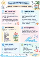 Vorschau - Arbeitsblätter - Simple Past Bundle Klasse 6 | 36 Arbeitsblätter zu Irregular Verbs & Was/Were | Reading, Speaking & Grammar | Summer & Holidays - Seite 3