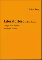 Vorschau - Arbeitsblätter - Literaturtest zu "Junge ohne Namen" von Steve Tasane - Deckblatt