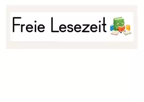 Vorschau - Stationenlernen - Leseband | Schilder für die Lesezeit - Seite 1