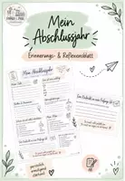 Vorschau - Arbeitsblätter - Mein Abschlussjahr - Reflexionsblatt, Ziele & Motivation zur Abschlussprüfung - Deckblatt