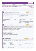 Vorschau - Test - Halbjahres-Check Klasse 6 Mittelschule - alle 3 Fächer - Seite 1