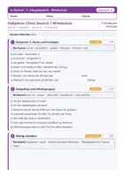 Vorschau - Test - Halbjahres-Check Deutsch 7 Mittelschule - Seite 1