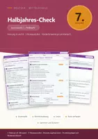 Vorschau - Test - Halbjahres-Check Deutsch 7 Mittelschule - Deckblatt