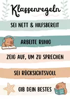 Vorschau - Poster - Klassenregeln für Capybara Klasse - Seite 3