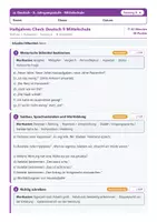 Vorschau - Test - Halbjahres-Check Klasse 9 Mittelschule - alle 3 Fächer - Seite 1