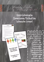 Vorschau - Arbeitsblätter - Gesprächsregeln erkennen und formulieren! Inkl. Arbeitsaufträge und Plakatmaterial - Deckblatt
