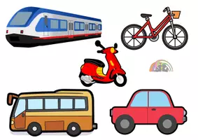 Vista previa - Tarjetas / Manipulativos - medio de transporte - Portada
