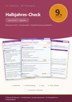 Vorschau - Test - Halbjahres-Check Deutsch 9 Mittelschule - Deckblatt